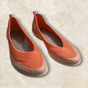 Ecco Women's Orange and Tan Flats